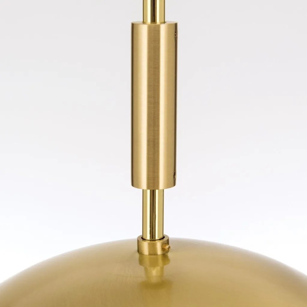Lustra, Pendul realizat manual ARTDESIGN 30cm, alama mat/ alb opac