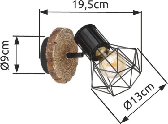 Globo 54017W-1 - Aplica de perete PRISKA 1xE27/60W/230V