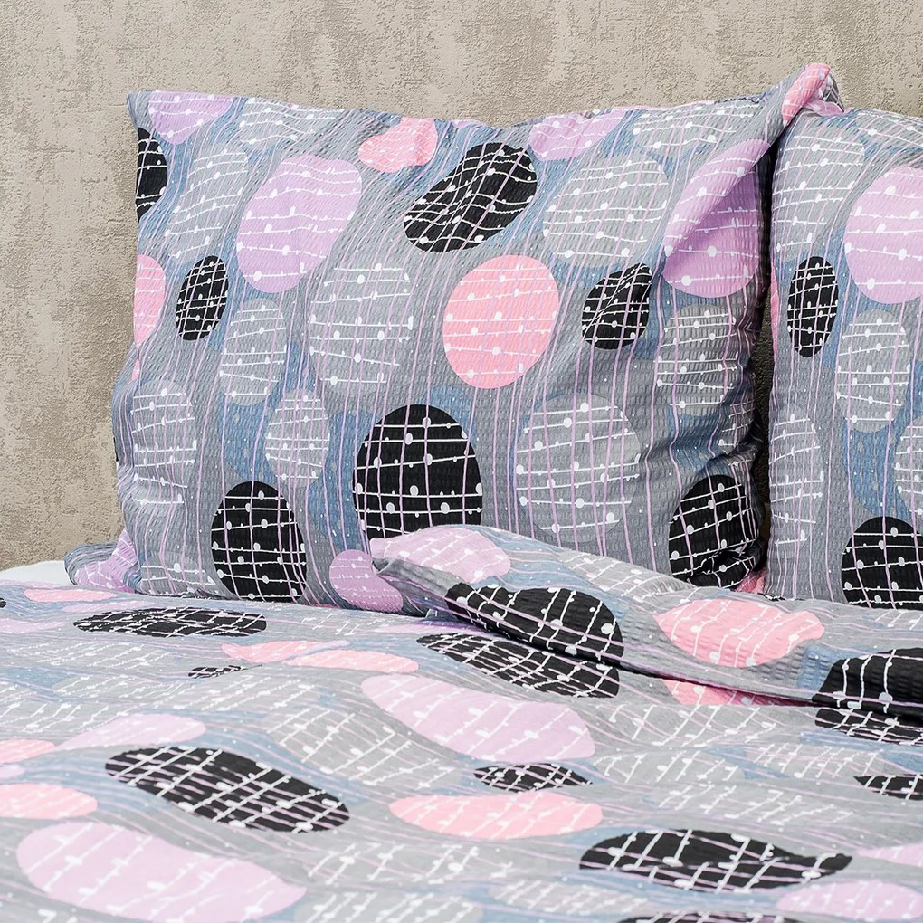 Lenjerie de pat bumbac creponat 4Home Pink illusion, 140 x 200 cm, 70 x 90 cm, 140 x 200 cm, 70 x 90 cm