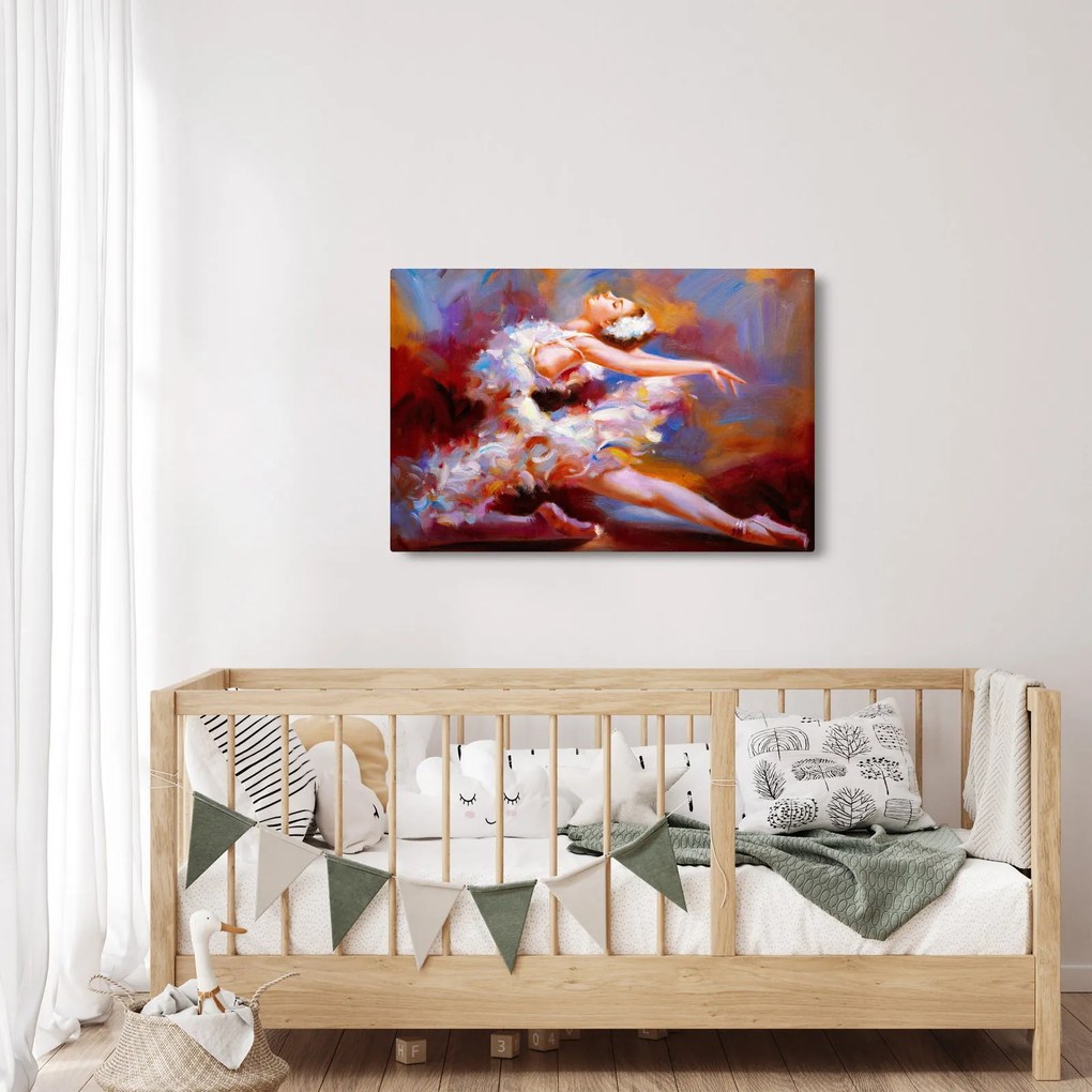 Tablou - Balerină,pictură (90x60 cm)