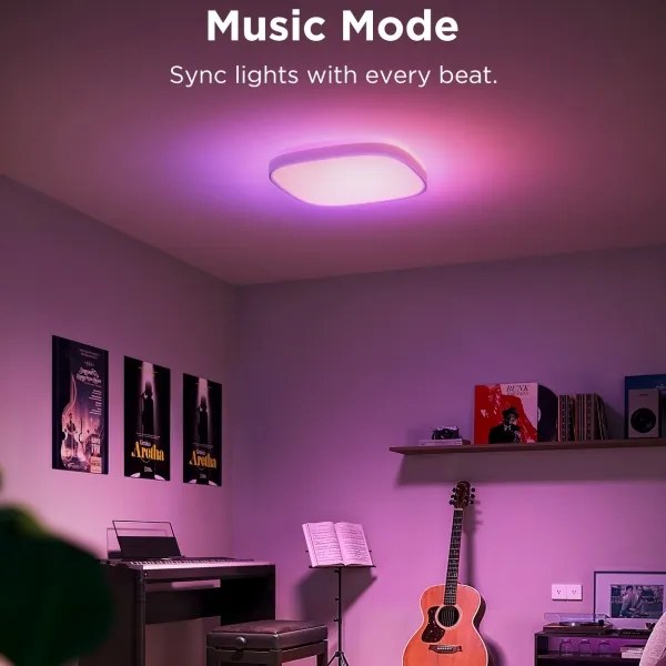 Plafonieră LED RGBIC dimabilă Govee LED/24W/230V 2700-6500K Wi-Fi