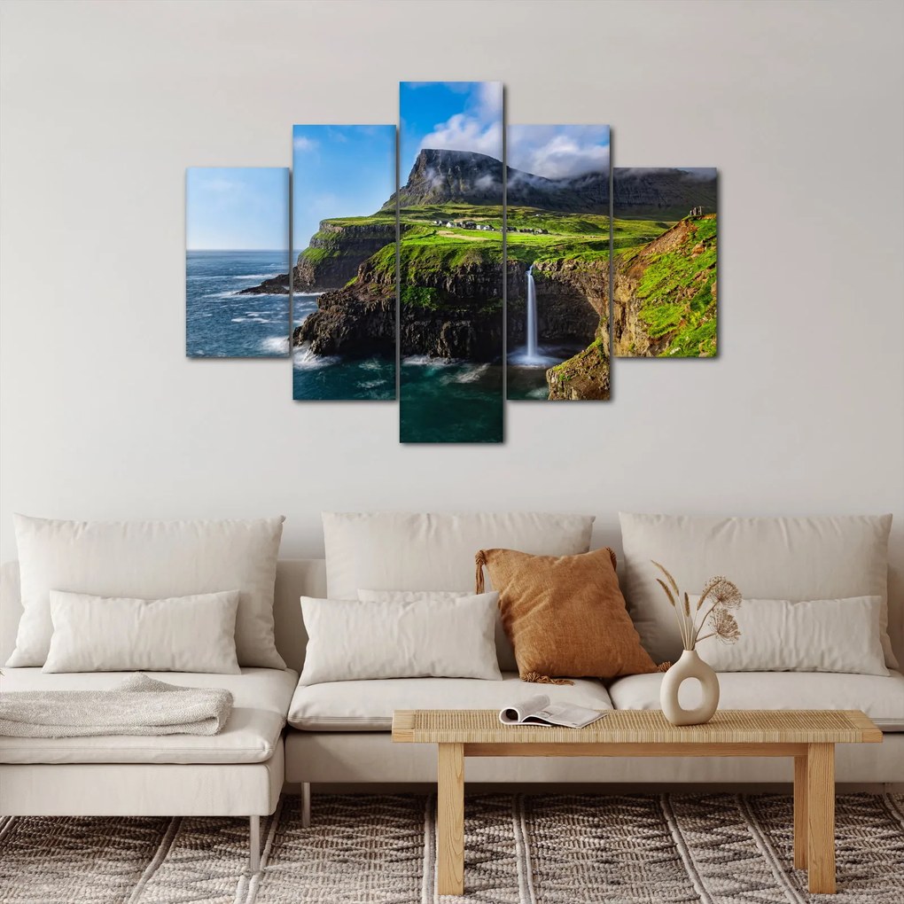Tablou - Cascada Múlafossur (150x105 cm)