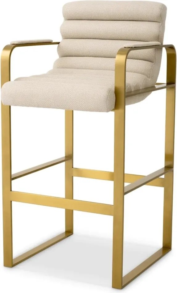 Scaun de bar elegant design LUX Olsen, scalea sand