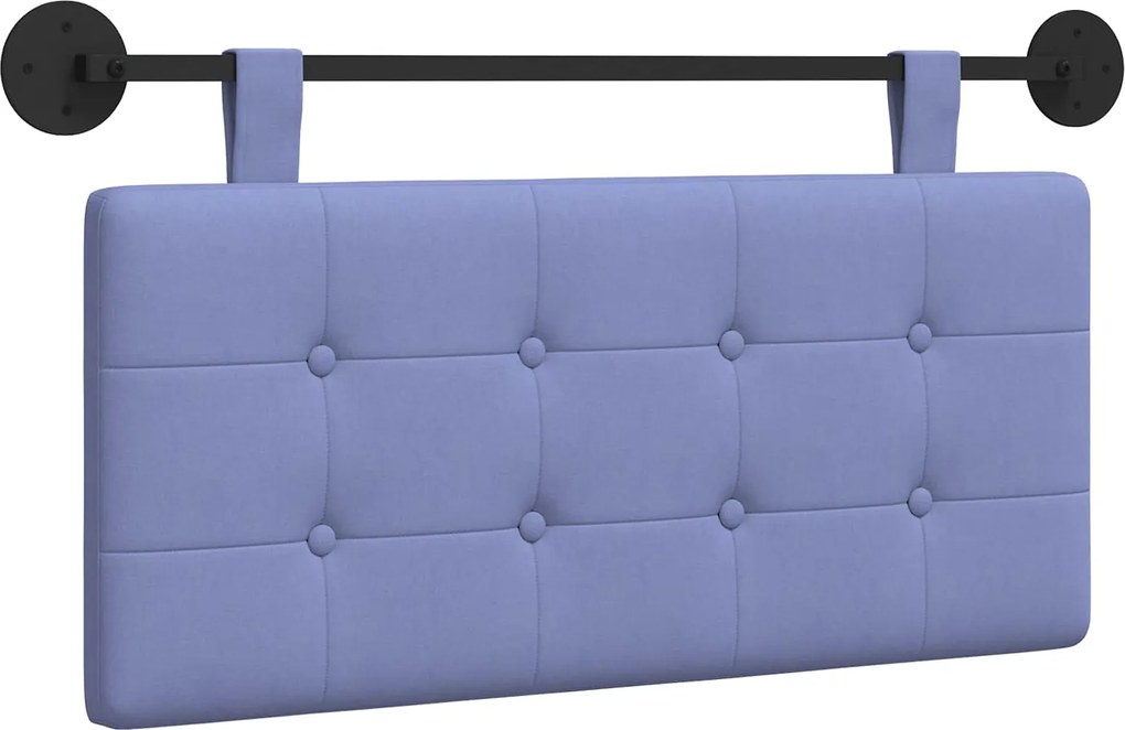 vidaXL Cap de pat suspendat Albastru Jeans 100 x 55 x 5 cm țesătură
