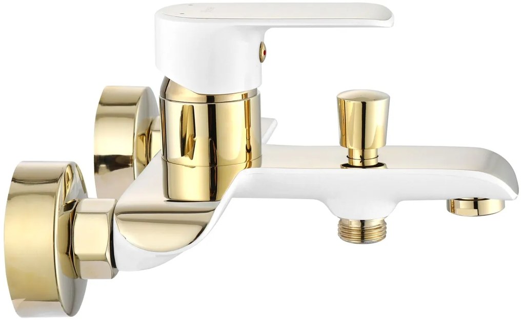 Baterie pentru cadă REA Bloom White gold