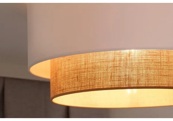 Plafonieră Duolla BOHO 1xE27/15W/230V d. 45 cm alb/maro