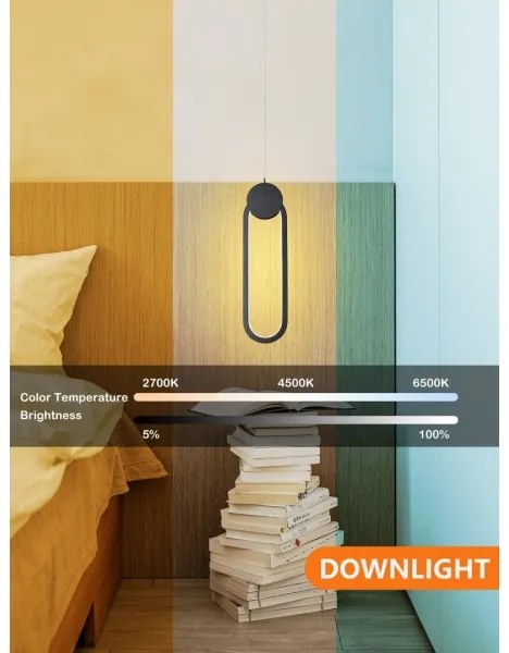 Lustră LED dimabilă pe cablu Immax NEO 07232L LITE OVALE LED/22W/230V Wi-Fi Tuya + telecomandă