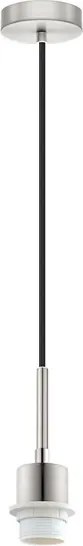 Brilagi - Lustră LED suspendată pe cablu NUBILA 1xE27/60W/230V Ø 14 cm negru/alb