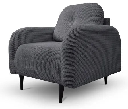 Fotoliu tapițat CLOUDY, gri