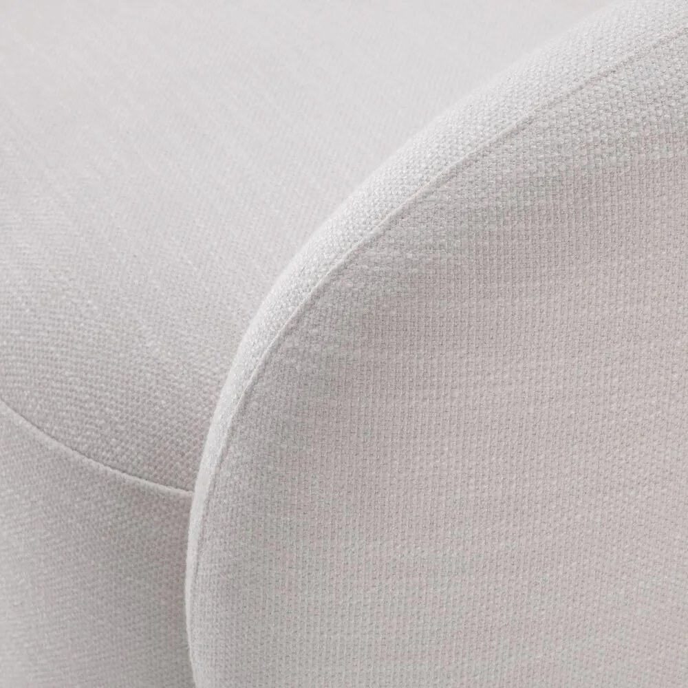 Fotoliu pivotant design elegant Brice, alb avalon 115168 HZ