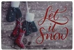 Covoraș intrare Let it snow, 38 x 58 cm
