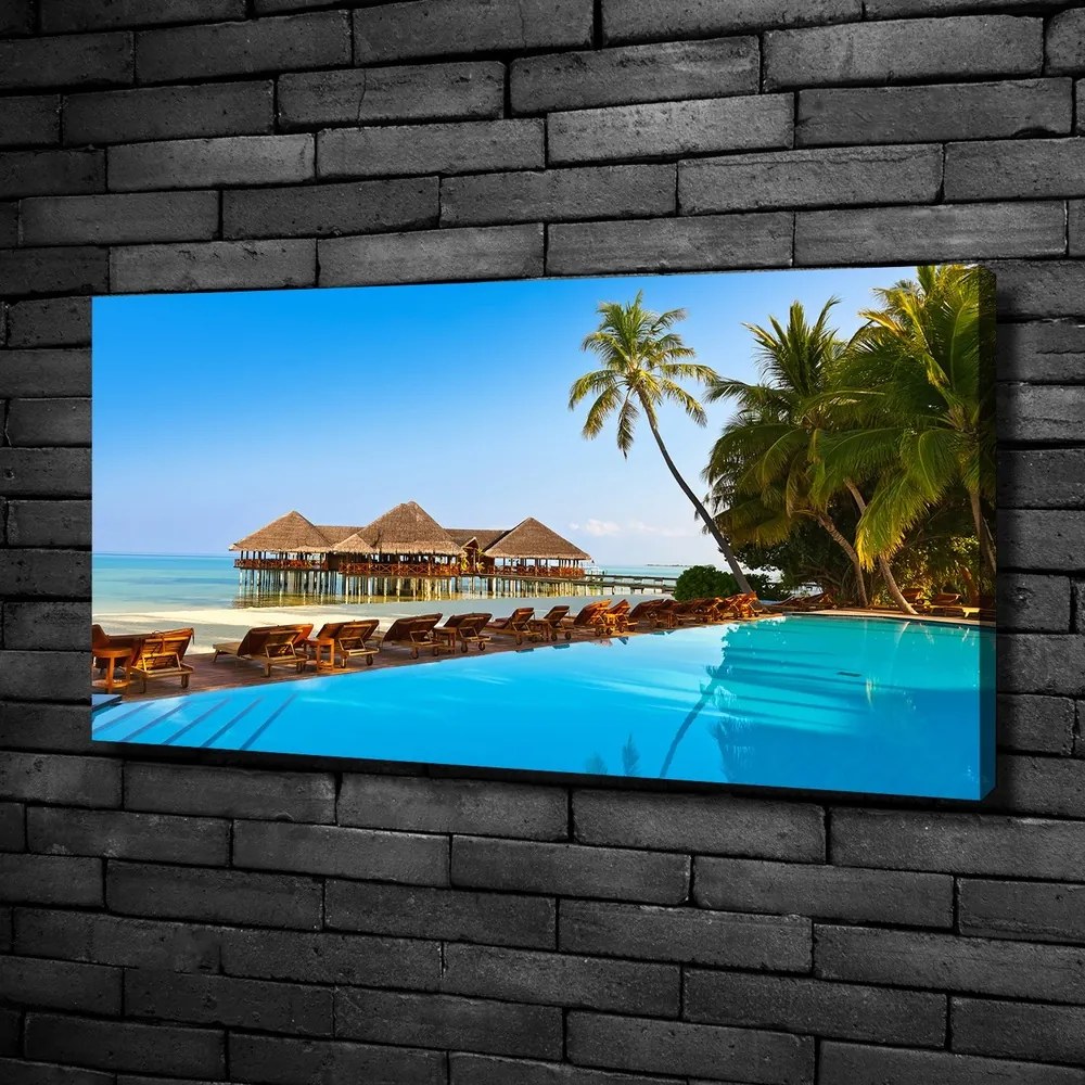 Tablou canvas Piscina în maldive