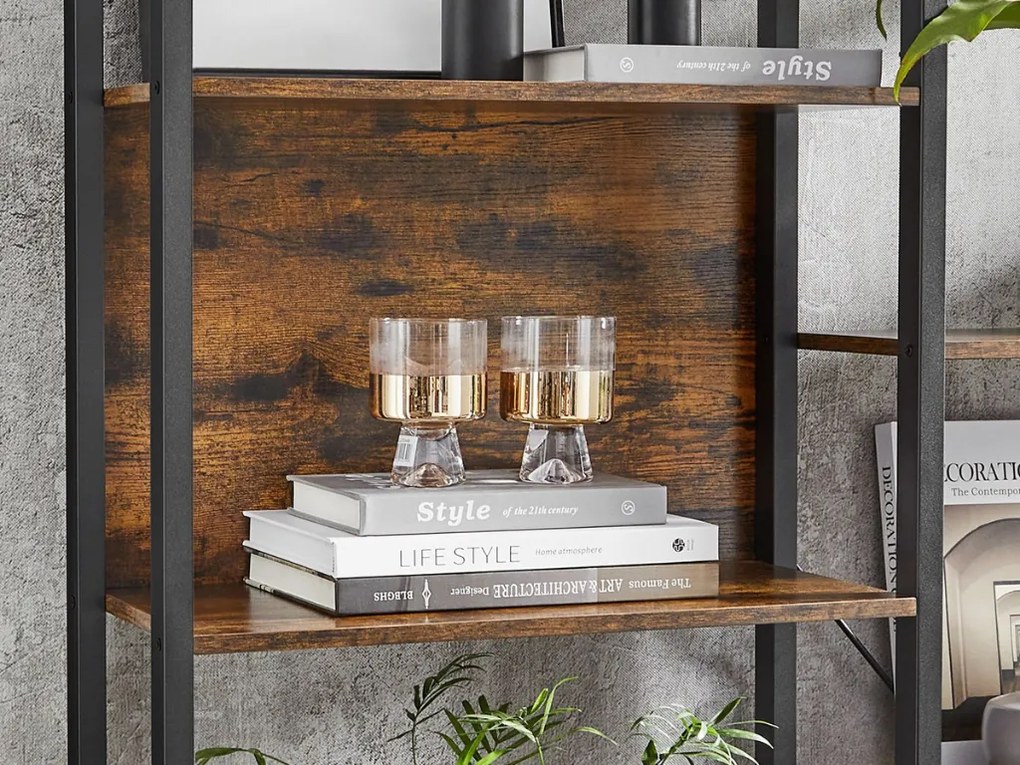 Biblioteca TAYLOR 14 rafturi 166x158 cm, rustic maro