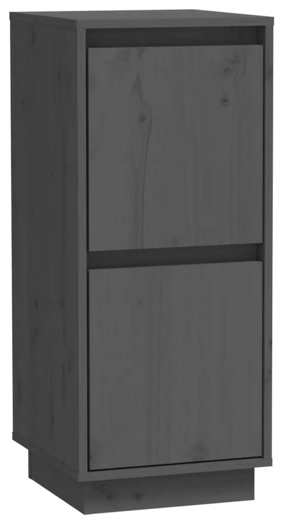 813384 vidaXL Servantă, gri, 31,5x34x75 cm, lemn masiv de pin