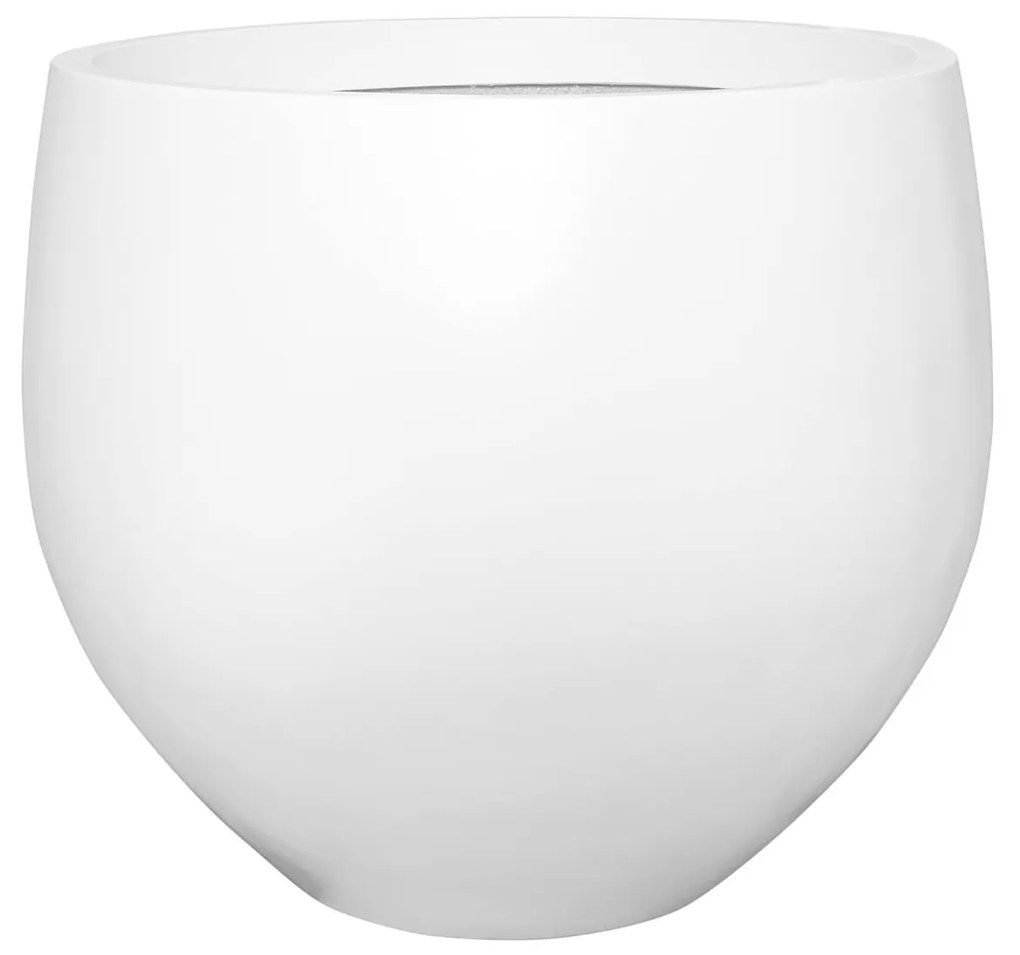 Ghiveci Jumbo Orb, alb mat, dimensiuni multiple - ghivece ceramice Mărime: M - v. 93 cm, ⌀ 110 cm