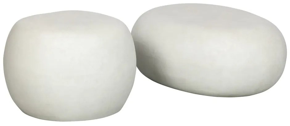 Măsuță de cafea albă 49x65 cm Pebble – vtwonen