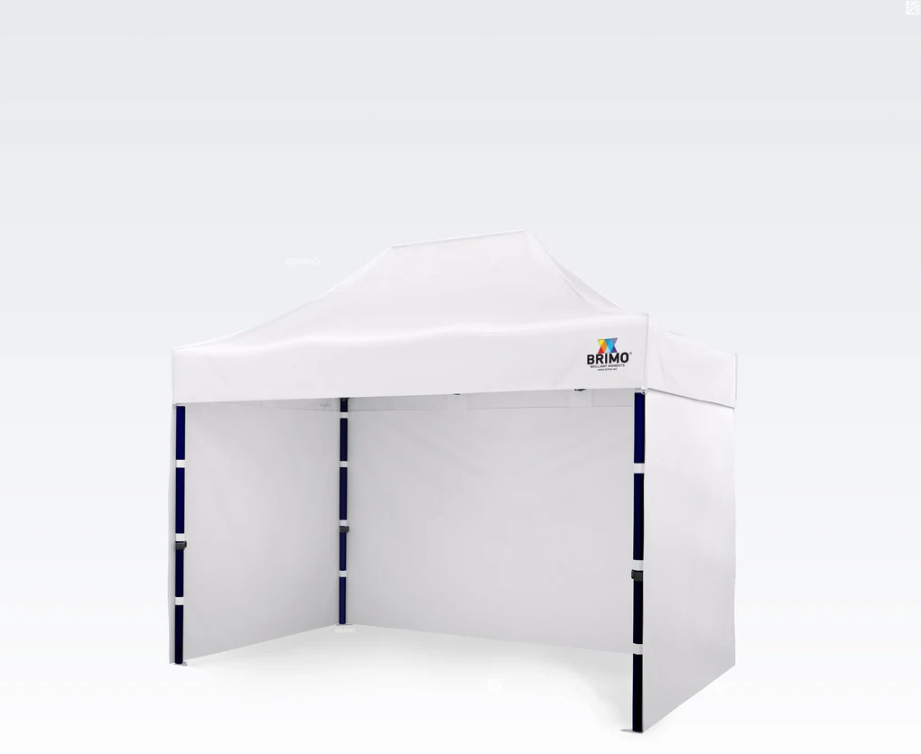 Cort pliabil 2x3m - cu 3 pereți - Alb