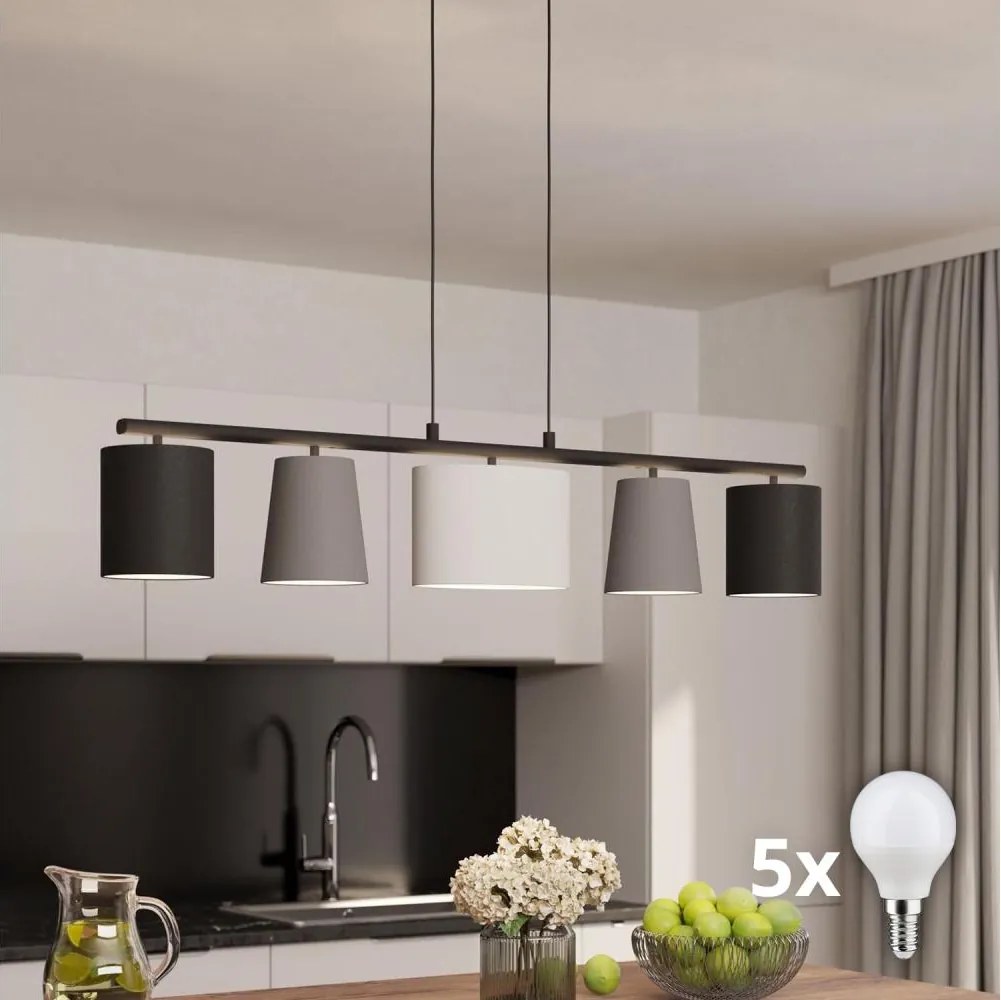 Eglo 98588 - Lustră LED suspendată pe cablu ALMEIDA 5xE14/25W/230V
