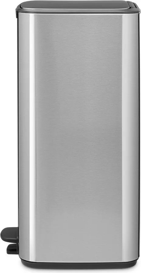 Coș de gunoi argintiu mat cu pedală din oțel 30 l Bo – Brabantia
