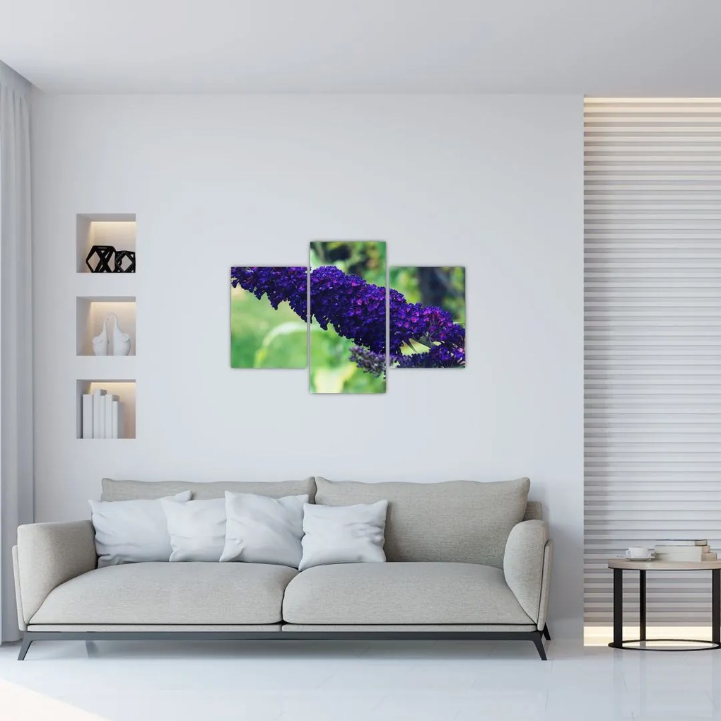 Tablou cu floare albastră (90x60 cm)