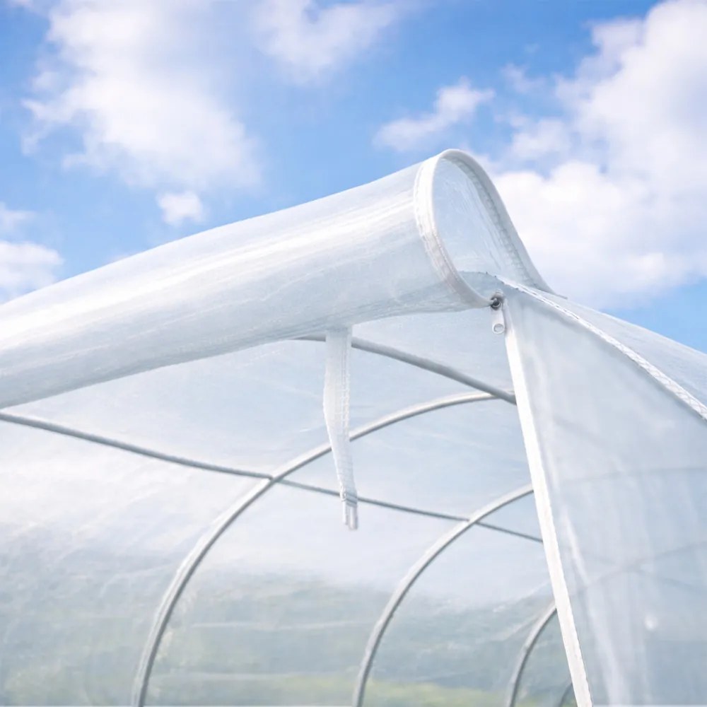 Cort din folie 200x200x300 cm cu cadru ranforsat + folie transparentă