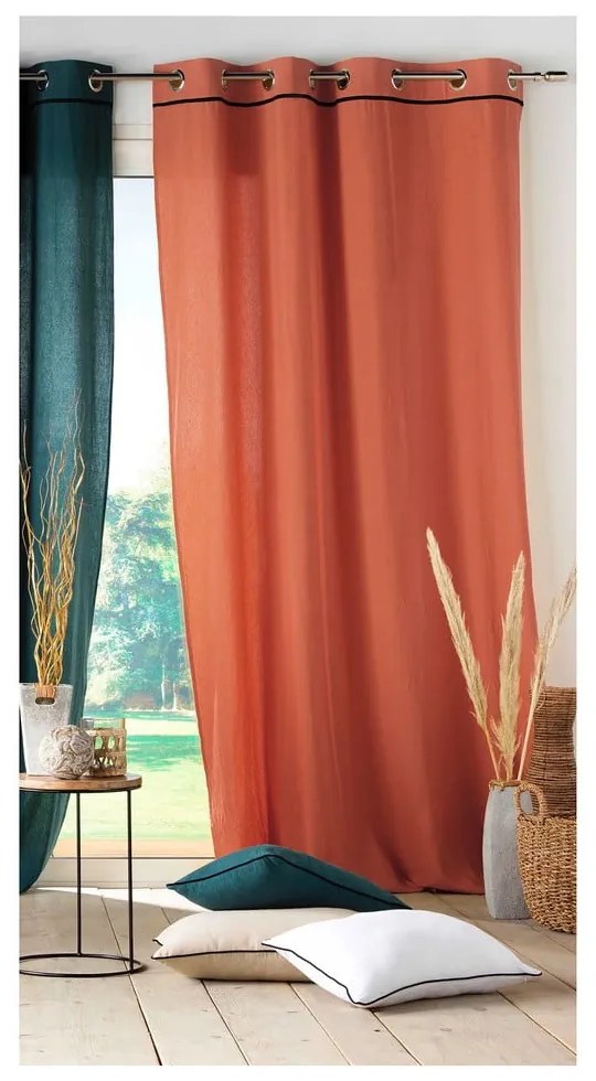 Draperie cărămizie 135x240 cm Linette – douceur d'intérieur