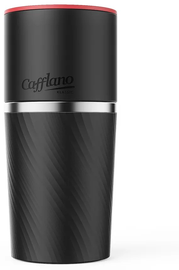 Aparat de cafea de voiaj Cafflano Classic (negru) + râșniță
