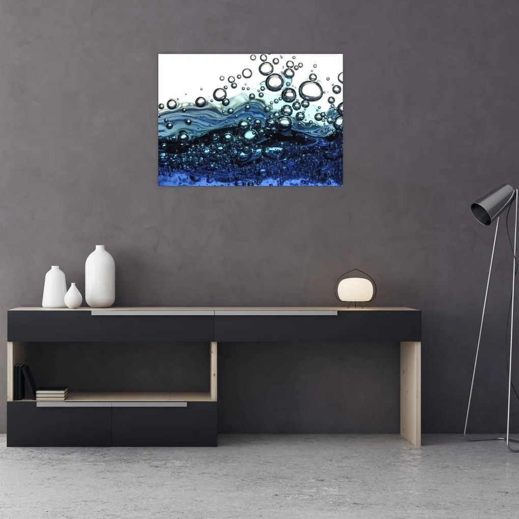 Tablou pe sticlă cu bule (70x50 cm)
