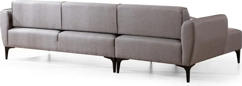 Colțar Belissimo gri deschis, colț pe partea stângă – Balcab Home