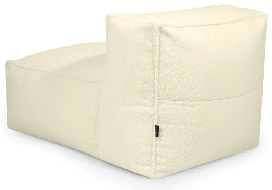 Fotoliu bean bag maro cu tapițerie din țesătură bouclé Mass Open Modul 90 – SLOWDOWN