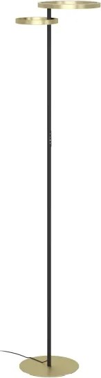 Eglo 901975-LED Lampadar CASTELPOTO cu dimmer, LED/16W/230V + LED/12W, auriu/negru