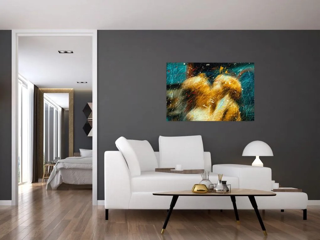 Tablou - Îngerii sărutăndu-se (90x60 cm)