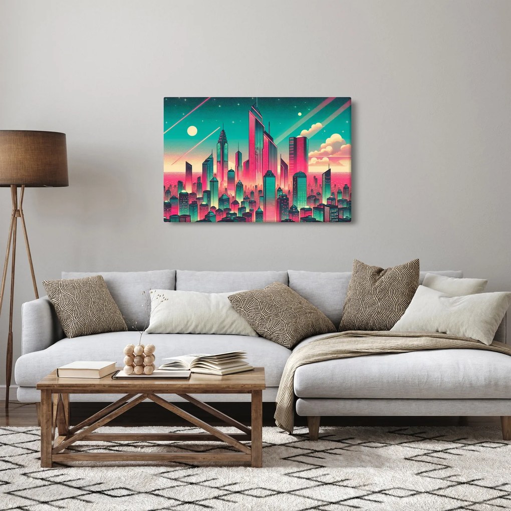 Tablou – Metropolă în stil pop-art (90x60 cm)