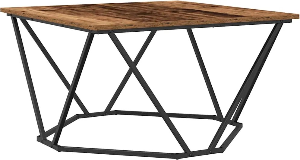 vidaXL Masă de cafea Lemn Vechi 80 x 80 x 45 cm