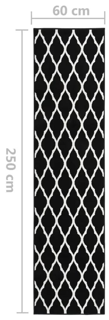 Covor traversa BCF, alb si negru, 60x250 cm Alb si negru, 60 x 250 cm
