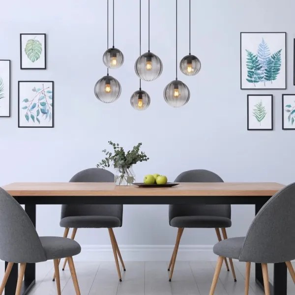 Lustră pe cablu Globo 15216-6 DALLERTA 6xE27/60W/230V