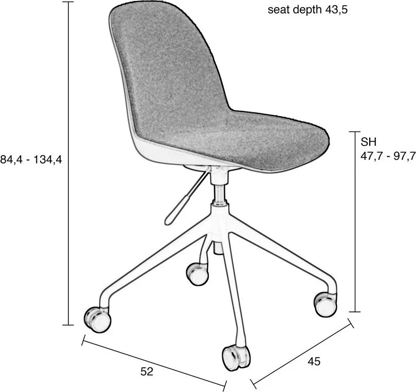 Scaun de birou Albert Kuip – Zuiver
