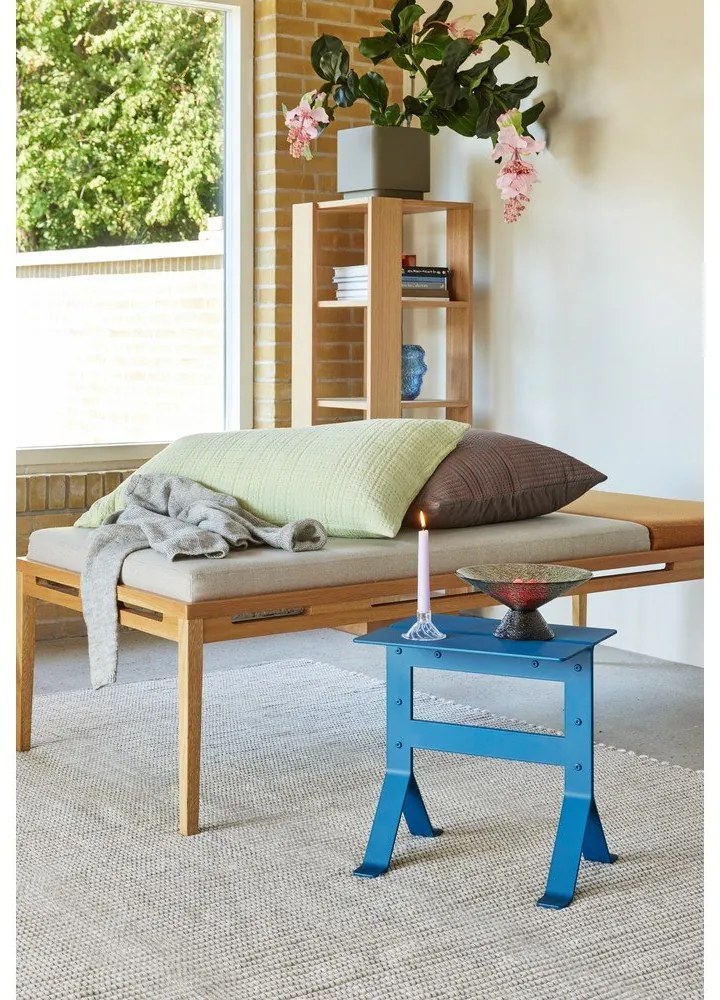 Bibliotecă în culoare naturală cu aspect de lemn de stejar 45x140x45 cm Merge – Hübsch