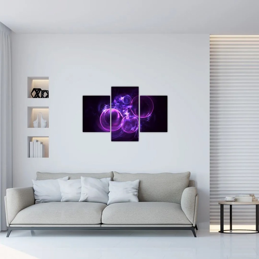 Tablou abstract cu bulbuci (90x60 cm)