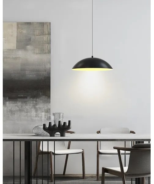 Lustră LED dimabilă pe cablu Wofi 6001-104 ROSCOFF LED/19W/230V negru/auriu