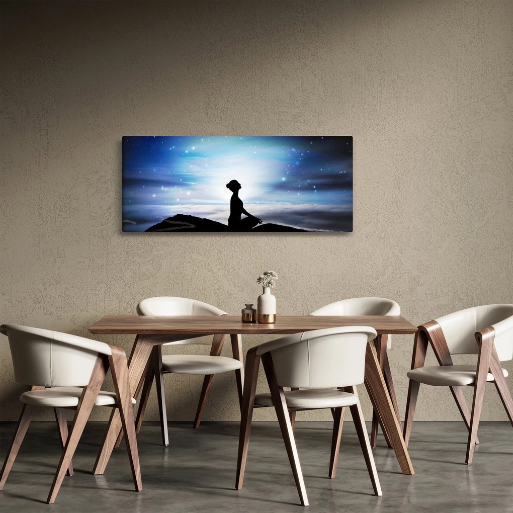 Tablou - Femaia meditând (120x50 cm)