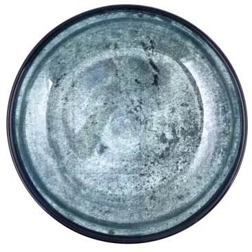 Set de veselă, 18 piese, din porțelan, albastru