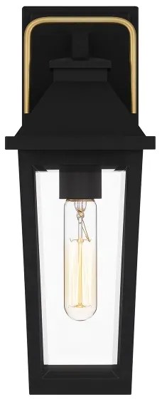 Quoizel QZ-BUCKLEY-S-MBK - Aplica de exterior pentru perete Buckley S 1xE27/40W/230V IP44