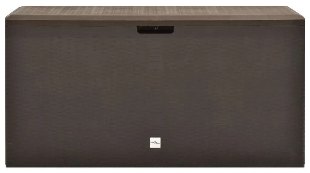 49447 vidaXL Ladă de depozitare pentru grădină, maro, 114 x 47 x 60 cm