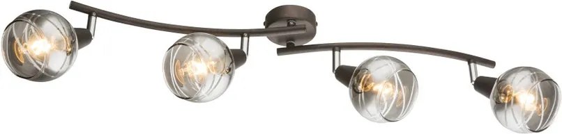 Globo ISLA 54347-4 Plafoniere bronz 4 x E14 max. 4w