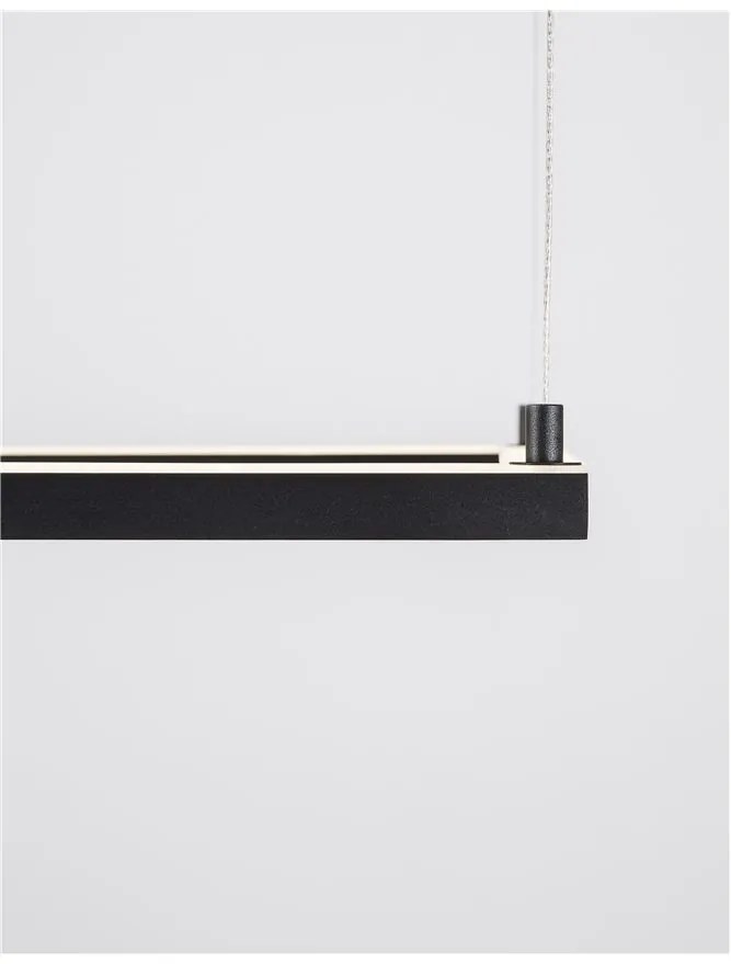 Lustra suspendata LED dimabila design modern ETERNA negru NVL-9990736