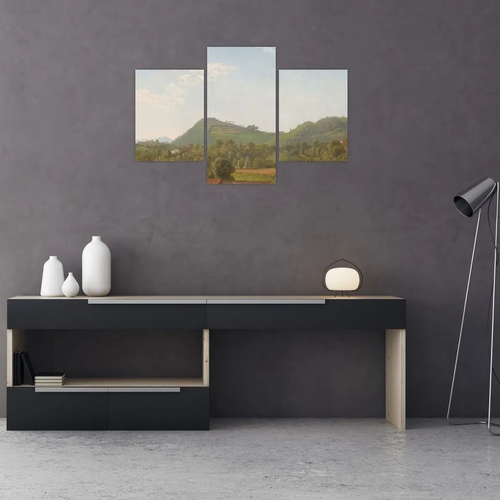 Tablou - Simon Denis,  View Near Naples, reproducere (90x60 cm)