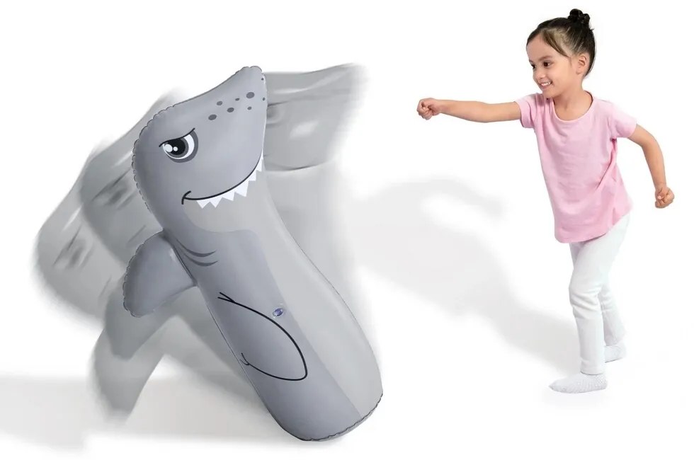 Bestway Sac de box gonflabil Shark, 89 cm