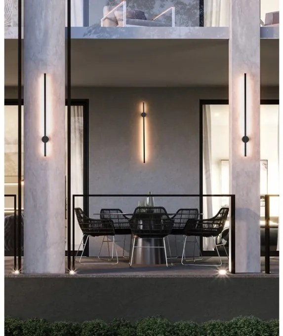Aplica de perete exterior cu iluminat arhitectural IP54 LED GUIDO