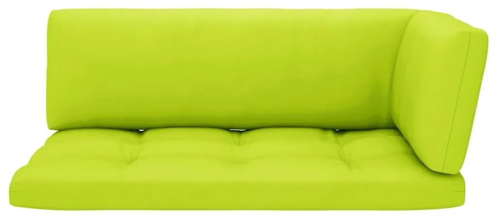 Canapea din paleti cu 2 locuri, cu perne, lemn pin alb tratat verde aprins, Canapea cu 2 locuri, Alb, 1